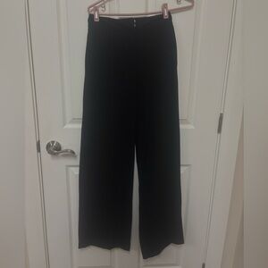 Dynamite Black High-Waist Wide-Leg Trousers